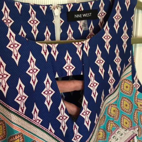 NWT Nine West Aruba/Canary Multi Dress - Picture 2 of 8